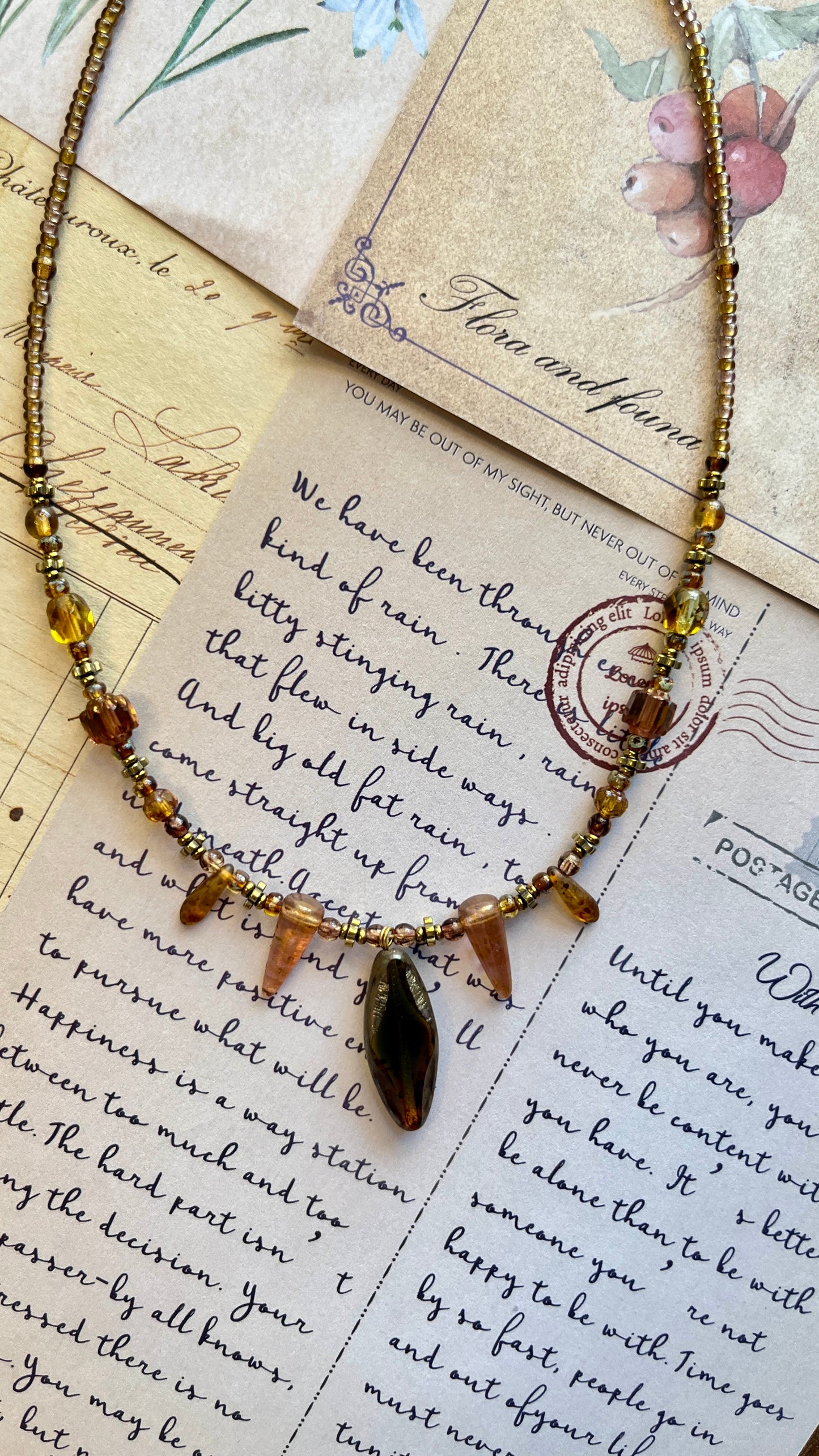 Handmade Necklace|Amber Moments