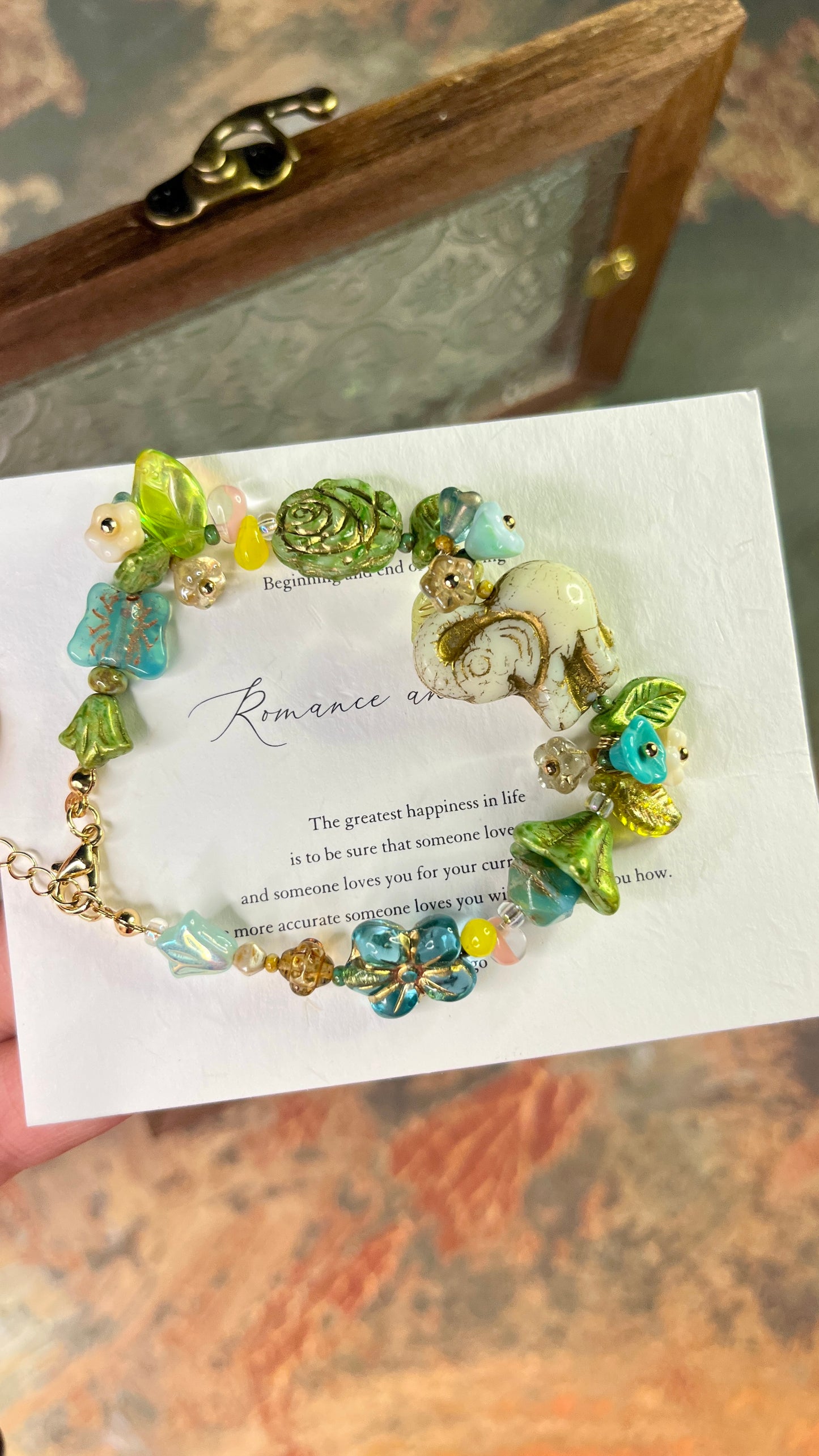 Handmade Bracelet| Elephant Walking in the Jungle