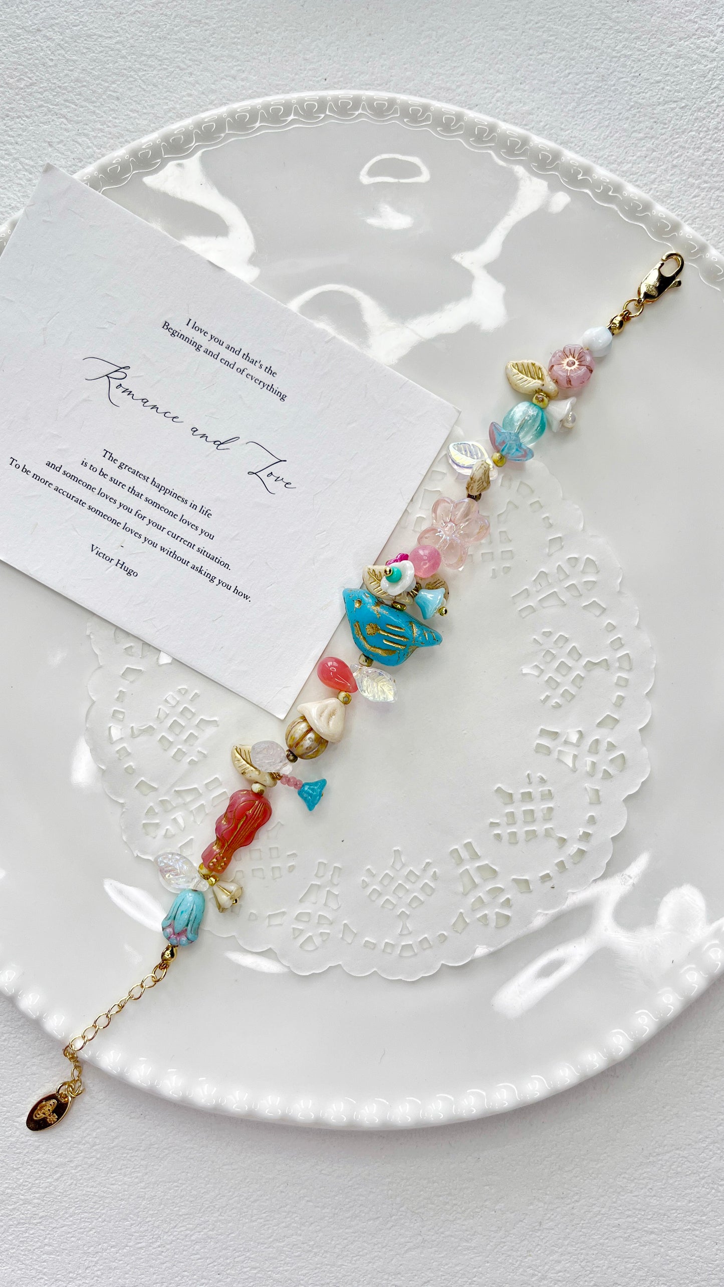 Handmade Bracelet|Azure Blossom Flight