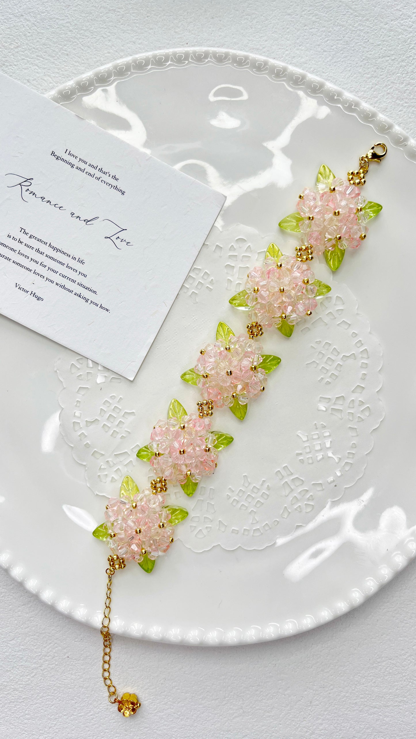 Handmade Bracelet|Hydrangeas