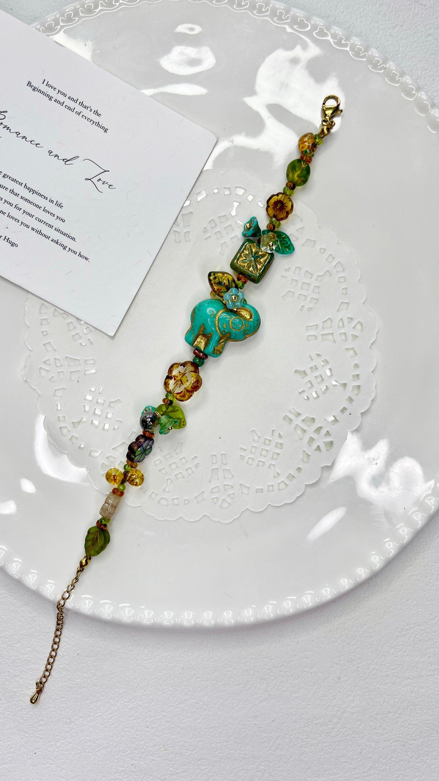 Handmade Bracelet| Elephant Walking in the Jungle