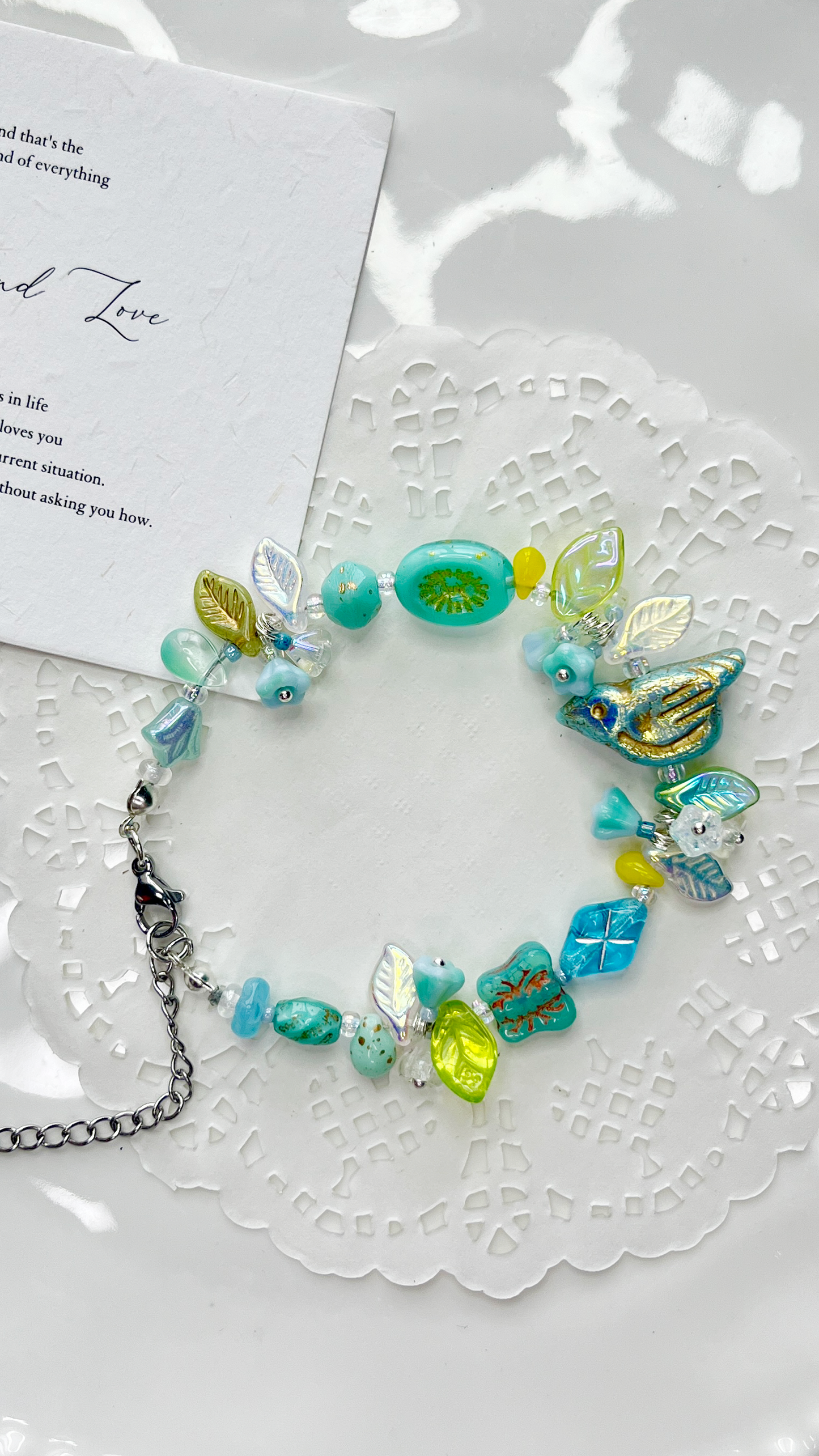 Handmade Bracelet|Azure Blossom Flight