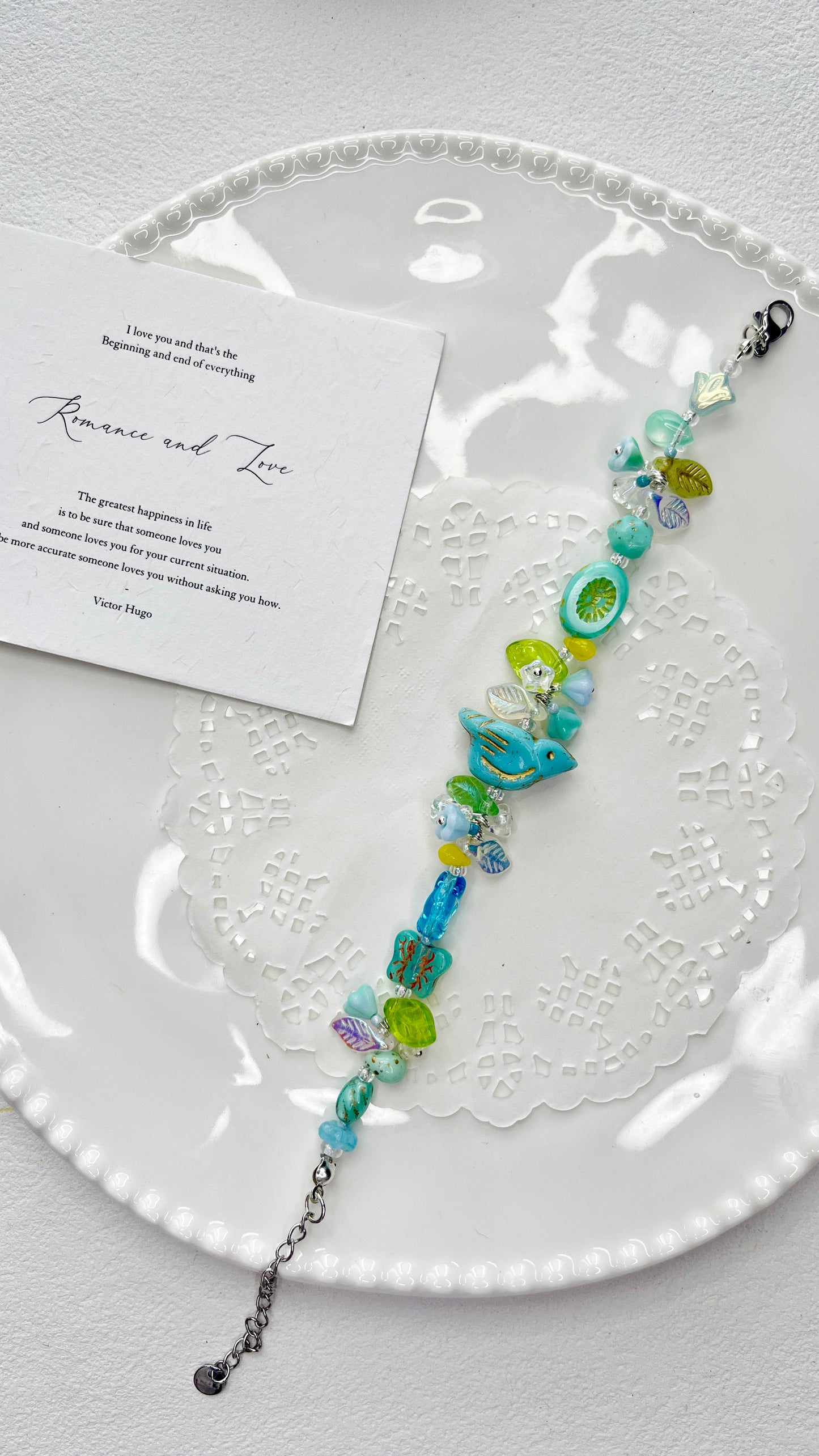 Handmade Bracelet｜Azure Blossom Flight
