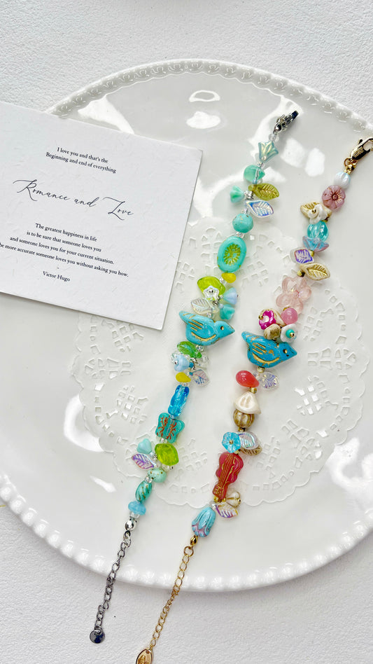 Handmade Bracelet｜Azure Blossom Flight